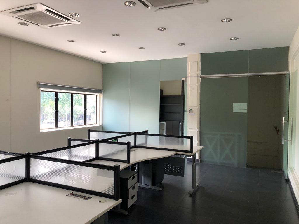Existing fitted office area inside the semi-detached factory